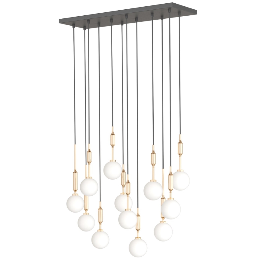 Open Design OR85457 - Kábelre függesztett ERO csillár 12xG9/8W/230V arany