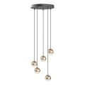Open Design OR85518 - BOLICINA LED csillár kábellel 5xLED/5W/230V arany/fekete