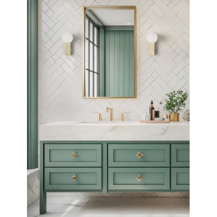 Open Design OR85532 - Fürdőszobai fali világítótest BOLETTA 1xG9/8W/230V IP44 sárgaréz