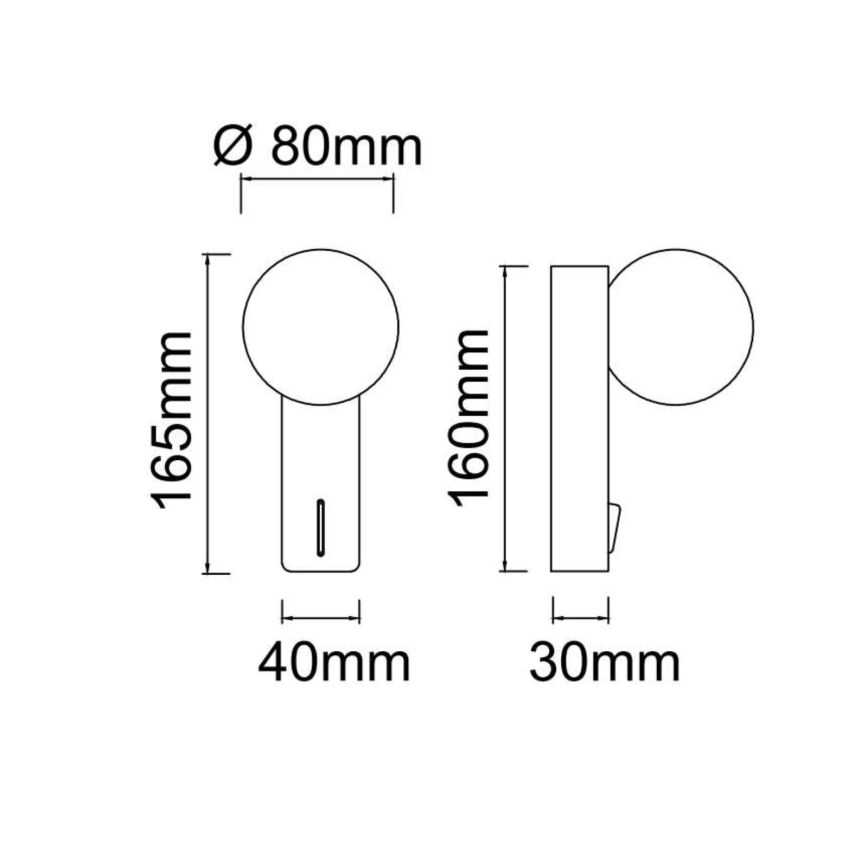Open Design OR85587 - Fali lámpatest BOLETTA 1xG9/8W/230V bézs