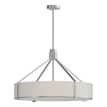Open Design OR85655 - Rúdon függesztett csillár DORETTO 6xE27/15W/230V átm. 70 cm matt króm/fehér
