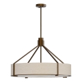 Open Design OR85679 - Rúdos csillár DORETTO 6xE27/15W/230V átmérő 70 cm barna/bézs