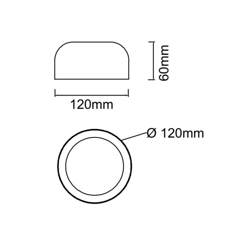 Open Design OR85891 - LED mennyezeti lámpatest CEDRONE LED/8W/230V 3000/4500/6500K átm. 12 cm fekete