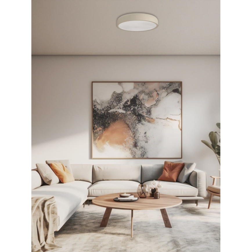 Open Design OR85938 - LED Mennyezeti lámpatest CEDRONE LED/14W/230V 3000/4500/6500K átm. 22 cm bézs