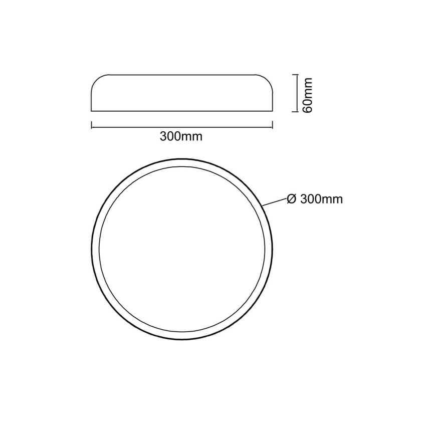 Open Design OR85945 - CEDRONE LED mennyezeti lámpatest LED/25W/230V 3000/4500/6500K átm. 30 cm, fehér