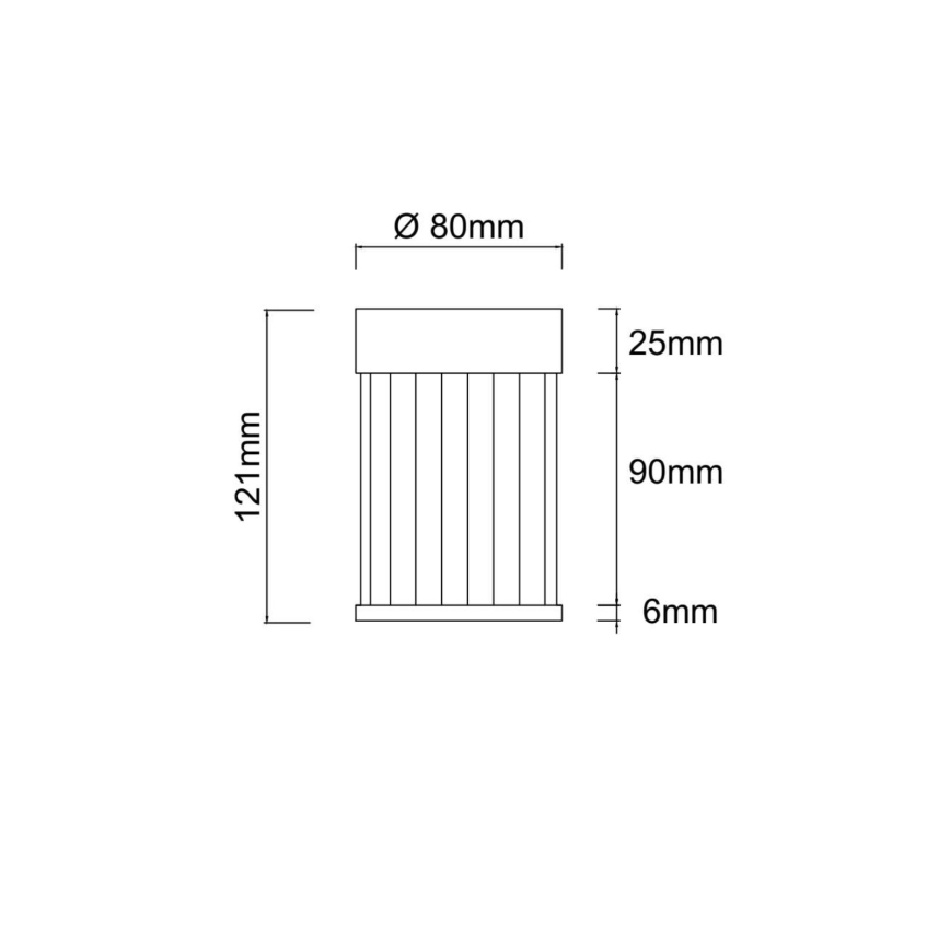 Open Design OR86096 - FIATTO spotlámpa 1xG9/8W/230V sárgaréz