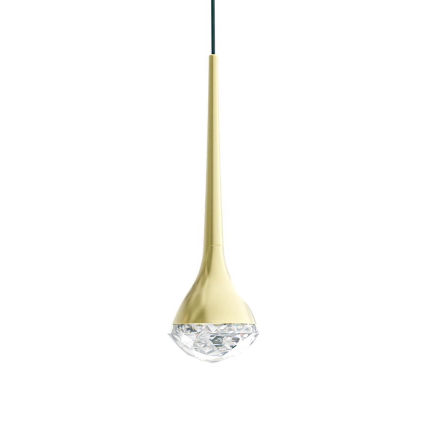 Open Design OR86171 - CRIMA LED függőlámpa kábellel LED/7W/230V sárgaréz