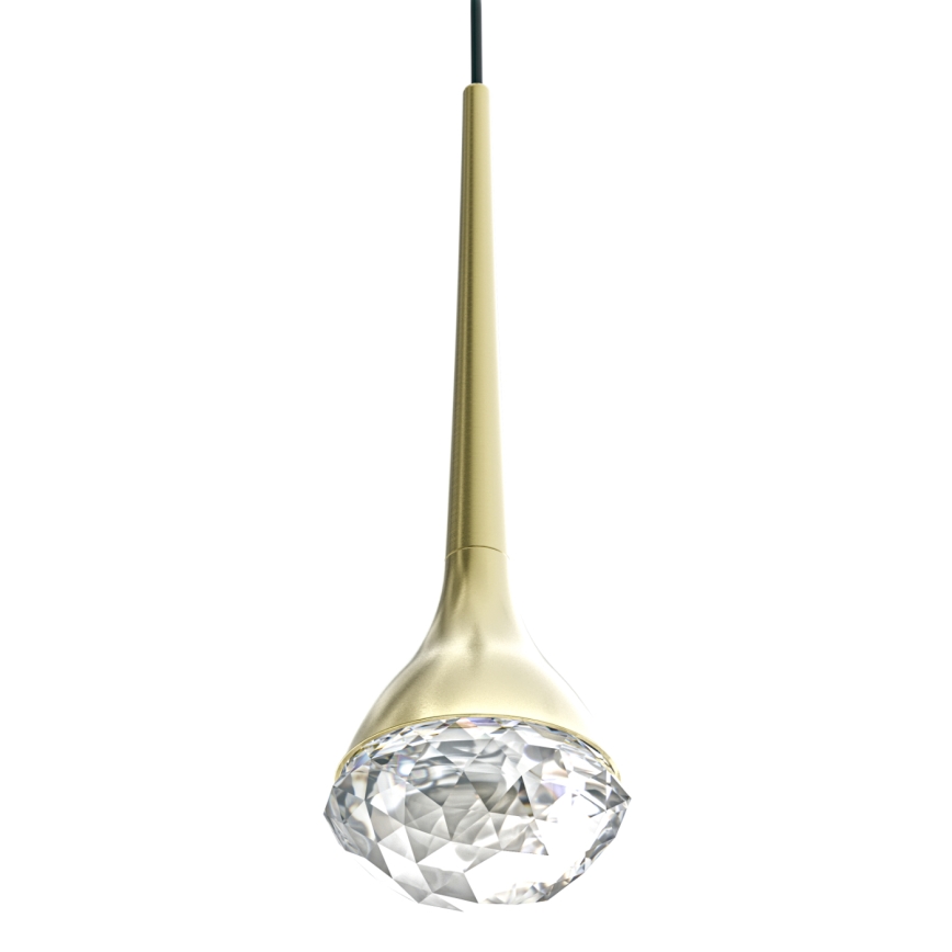 Open Design OR86171 - CRIMA LED függőlámpa kábellel LED/7W/230V sárgaréz