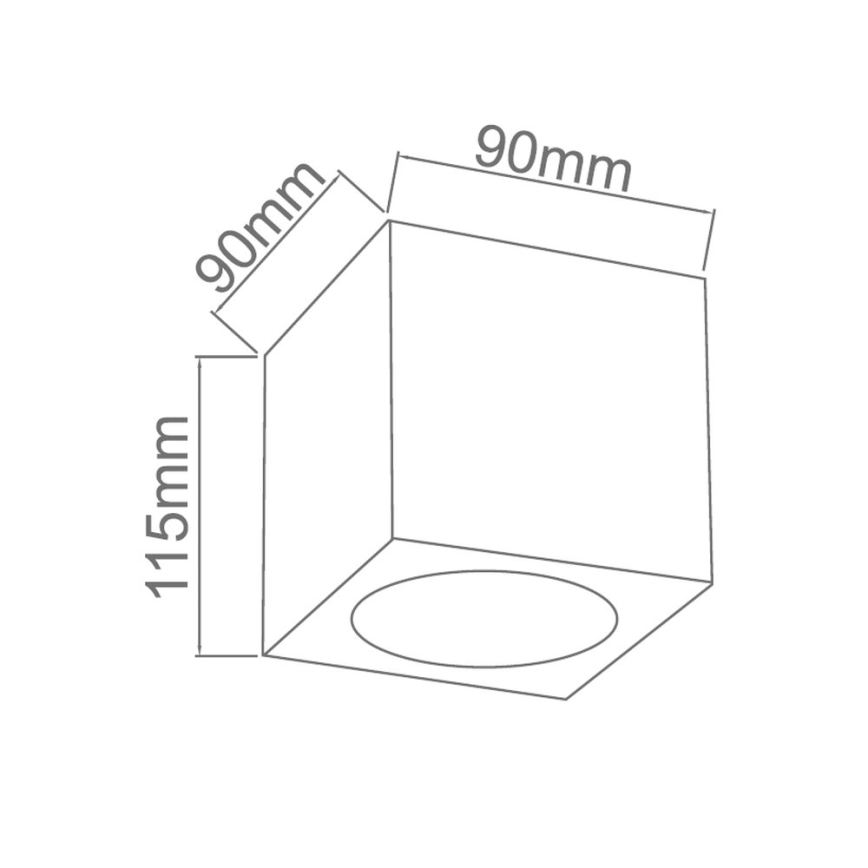 Open Design OR86188 - CUBO spotlámpa 1xG9/8W/230V átlátszó/rózsaarany
