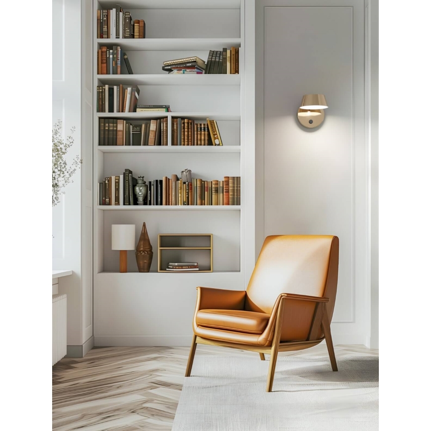 Open Design OR86539 - LED fali lámpa TIMO LED/6W/230V 3000/4500/6500K sárgaréz