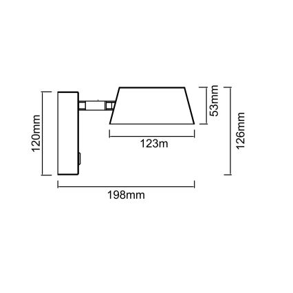 Open Design OR86539 - LED fali lámpa TIMO LED/6W/230V 3000/4500/6500K sárgaréz
