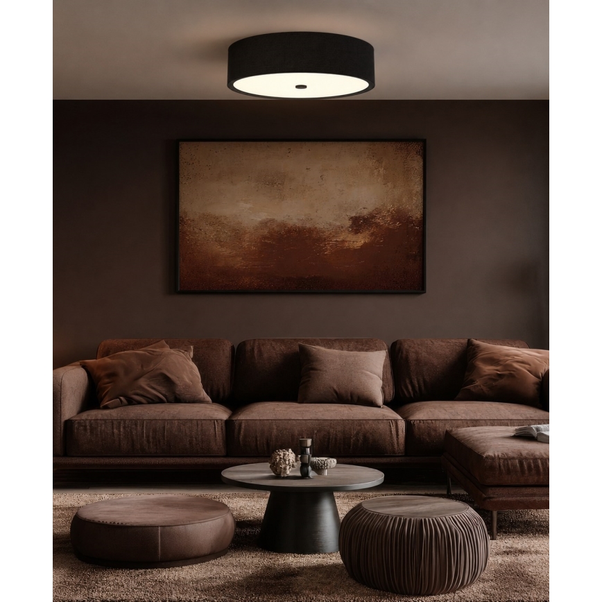 Open Design OR86584 - Mennyezeti lámpa ZALINDRO 4xE27/15W/230V átm. 54,5 cm fekete