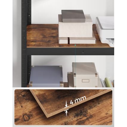 ORDIFY polc barna/fekete