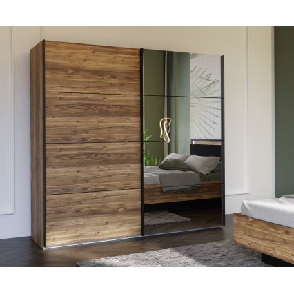 OREN gardróbszekrény tükörrel 220x210 cm artisan tölgy