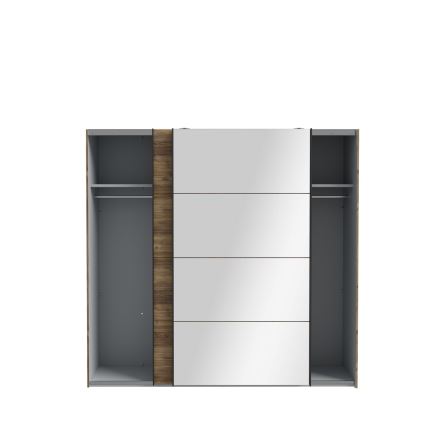 OREN gardróbszekrény tükörrel 220x210 cm artisan tölgy