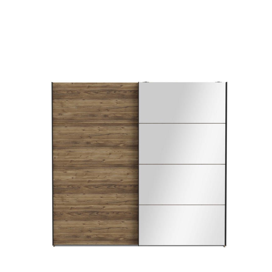 OREN gardróbszekrény tükörrel 220x210 cm artisan tölgy