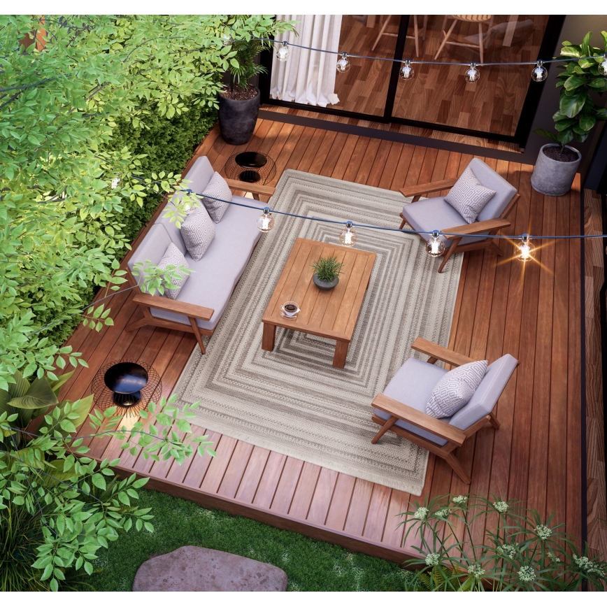 ORIA kültéri szőnyeg 160x220 cm szürke