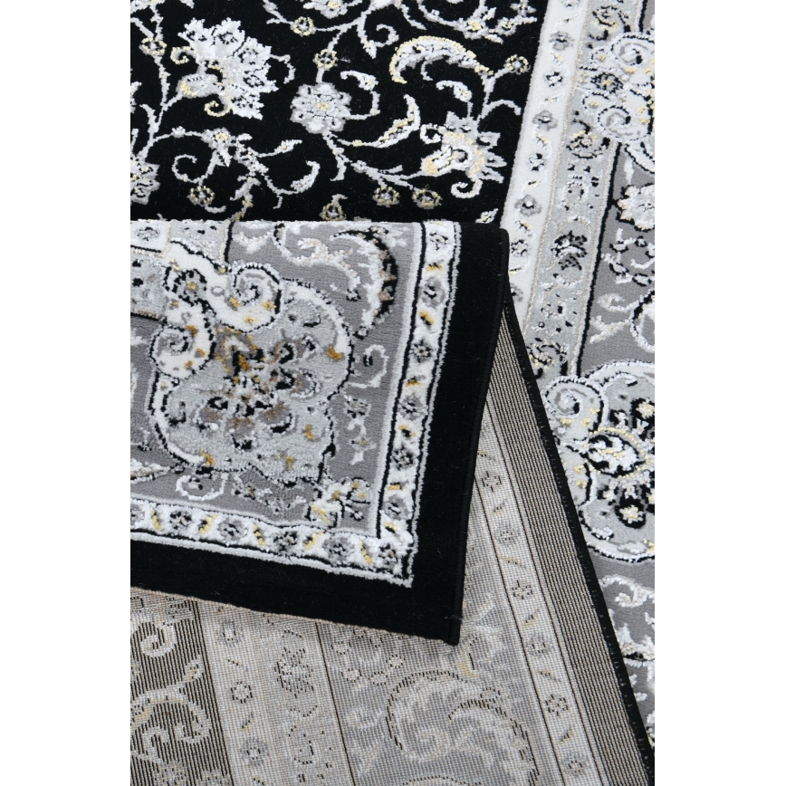 Orientális szőnyeg GRECE 120x170 cm 2150 g/m2 fekete/szürke/fehér