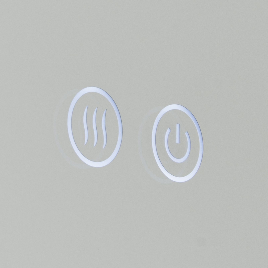 LED Fürdőszobai fűtött falra szerelhető tükör háttérvilágítással FOCUS LED/18W/230V 3000/4200/6000K átm. 45 cm IP44