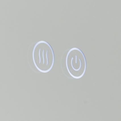 LED Fürdőszobai fűtött falra szerelhető tükör háttérvilágítással FOCUS LED/25W/230V 3000/4200/6000K átm. 60 cm IP44