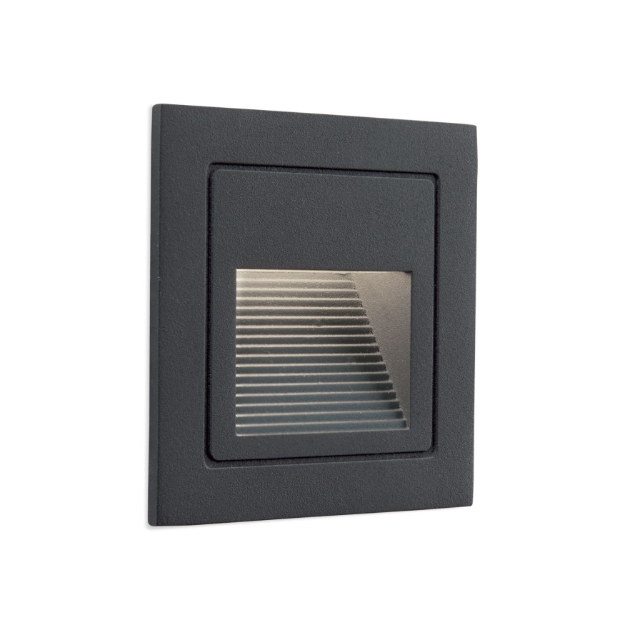 Beépíthető LED lámpa LORO LED/2W/230V IP65 antracit