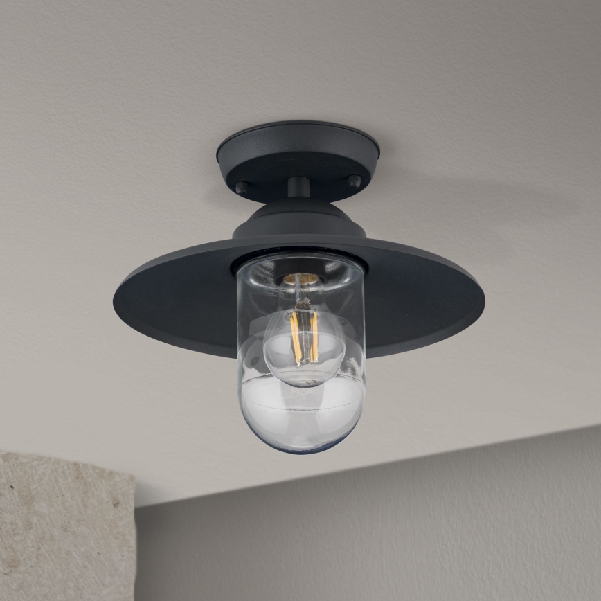Kültéri felületre szerelhető csillár EDWARD 1xE27/60W/230V IP44 antracit