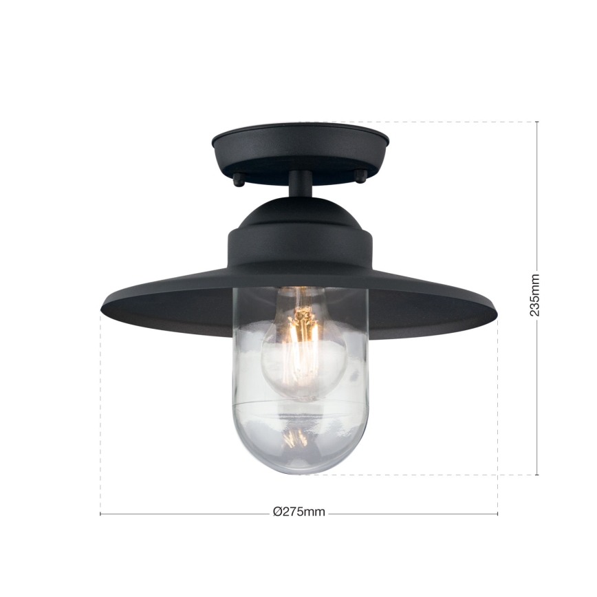 Kültéri felületre szerelhető csillár EDWARD 1xE27/60W/230V IP44 antracit