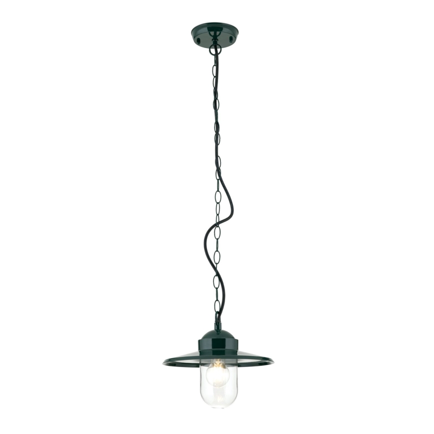 Kültéri függeszték EDWARD 1xE27/60W/230V IP44 zöld