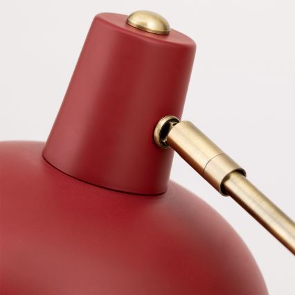 Asztali lámpa FEDRA 1xE14/40W/230V piros/sárgaréz