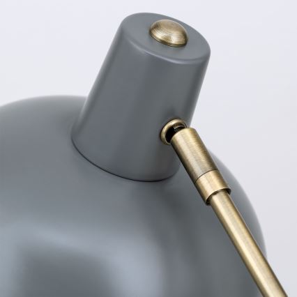 Asztali lámpa FEDRA 1xE14/40W/230V szürke/sárgaréz