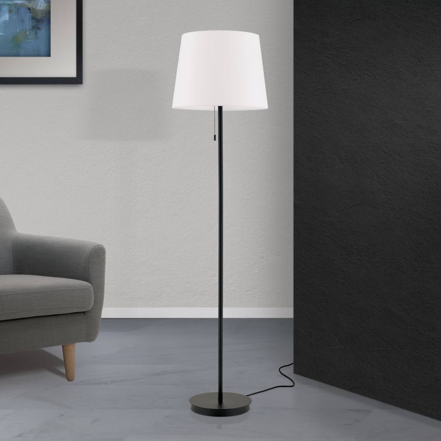 Állólámpa LUDWIG 1xE27/40W/230V fehér/fekete