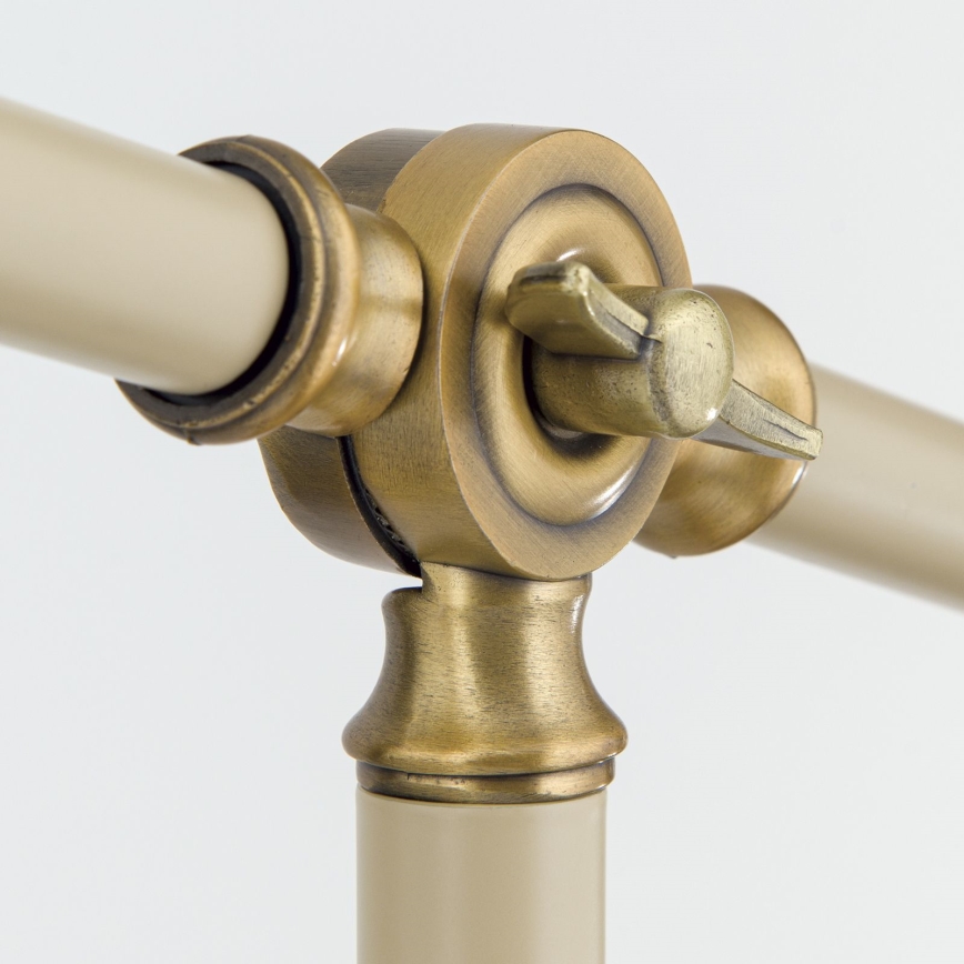 Állólámpa SCHILLER 1xE27/40W/230V krémes/bronz