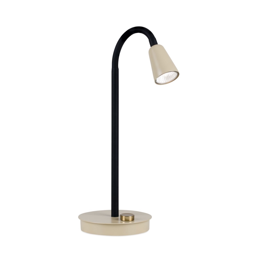 Fényerőszabályozható, flexibilis asztali lámpa DOTTY 1xGU10/10W/230V, bézs/fekete