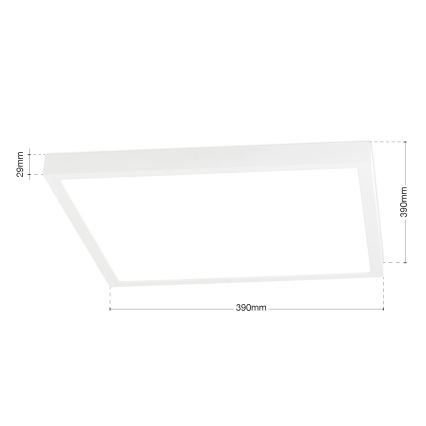 Dimmelhető LED mennyezeti lámpatest DISC LED/30W/230V 2700/3000/4000K 39x39 cm fehér