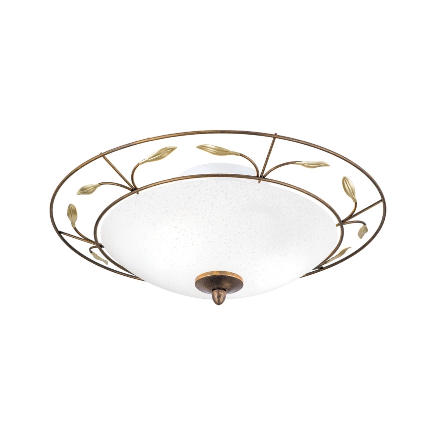 Mennyezeti lámpa LUCA 2xE14/40W/230V átm. 40 cm bronz/patinás