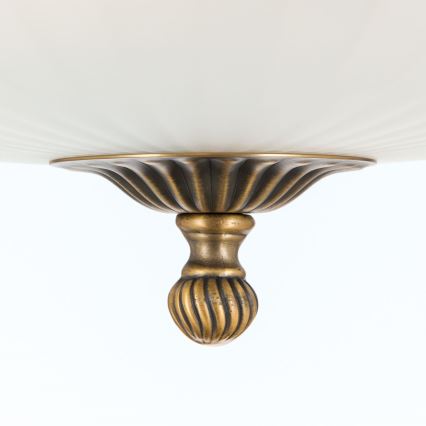 Felületre szerelhető csillár ROCCA 4xE27/60W/230V átm. 43 cm bronz/fehér