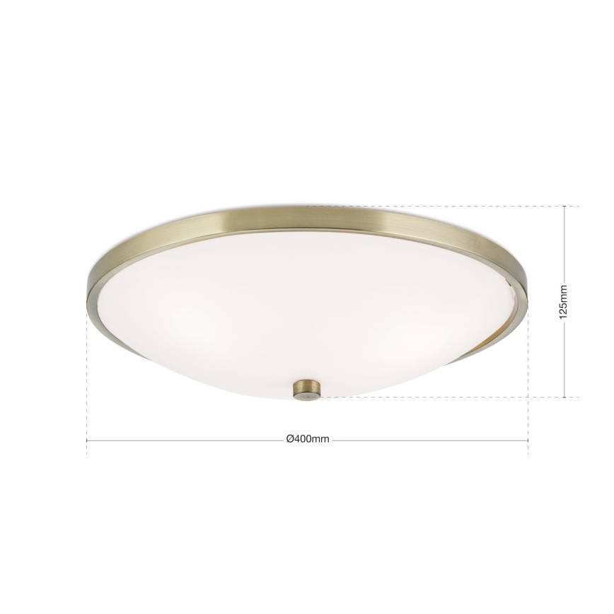 Mennyezeti lámpa AIDA 3xE27/60W/230V átm. 40 cm réz