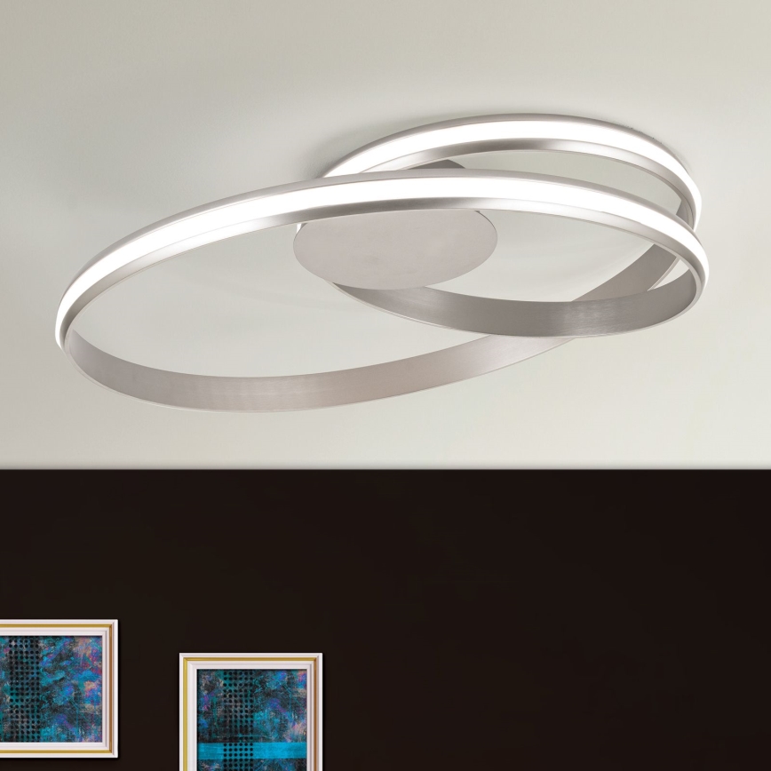 LED Dimmeres mennyezeti lámpa CIRCUS LED/30W/230V ezüst