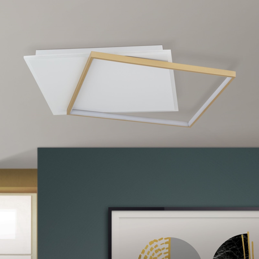 LED Dimmeres mennyezeti lámpa EMANUEL LED/50W/230V fehér/arany