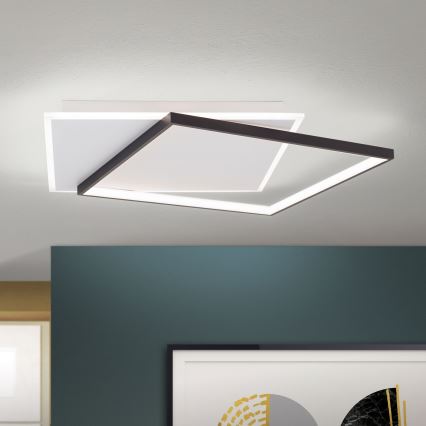 LED Fényerőszabályzós mennyezeti lámpa EMANUEL LED/50W/230V fehér/fekete