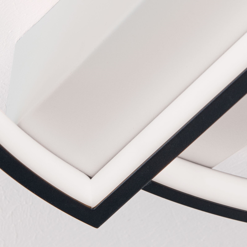 LED Fényerőszabályzós mennyezeti lámpa OLGA LED/28W/230V fekete/fehér