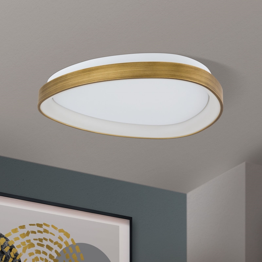 LED Mennyezeti lámpa CHARLIE LED/35W/230V átm. 45 cm arany