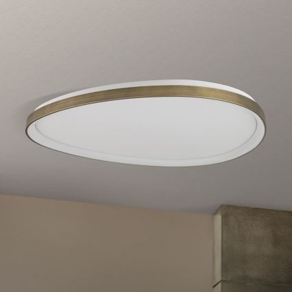 LED Mennyezeti lámpa CHARLIE LED/72W/230V átm. 80 cm arany