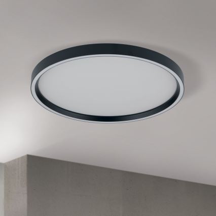 LED Dimmeres mennyezeti lámpa MASCA LED/36W/230V 2700/3350/4000K átm. 40 cm fekete
