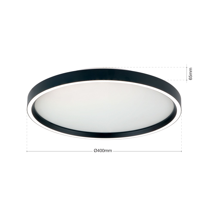 LED Dimmeres mennyezeti lámpa MASCA LED/36W/230V 2700/3350/4000K átm. 40 cm fekete