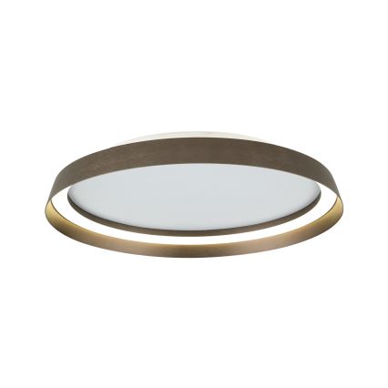 LED Dimmeres mennyezeti lámpa MANTA LED/38W/230V 2700/3000/4000K átm. 45 cm barna