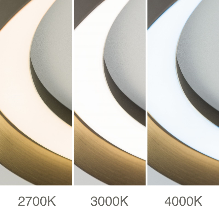 LED Dimmeres mennyezeti lámpa MANTA LED/38W/230V 2700/3000/4000K átm. 45 cm barna