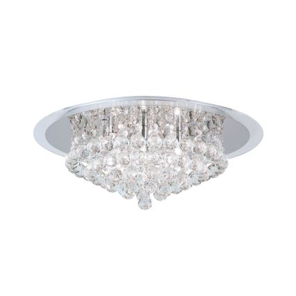 Kristály mennyezeti lámpa GLORIA 6xG9/40W/230V átm. 50 cm átlátszó/fényezett króm