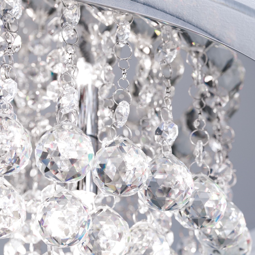 Kristály mennyezeti lámpa GLORIA 6xG9/40W/230V átm. 50 cm átlátszó/fényezett króm