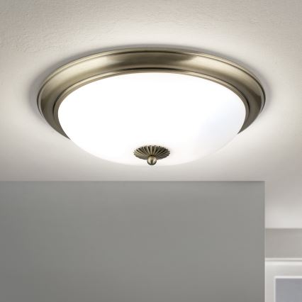 EMPIRA mennyezeti lámpa, 3 x E27 foglalat (max. 40 W), 230 V, Ø 48 cm, bronz